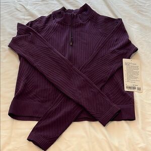 Lululemon Rest Less Cropped Half Zip